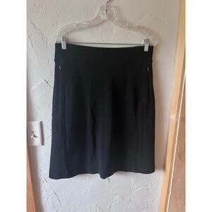 Ibex Izzi Black Wool Skirt Sz M